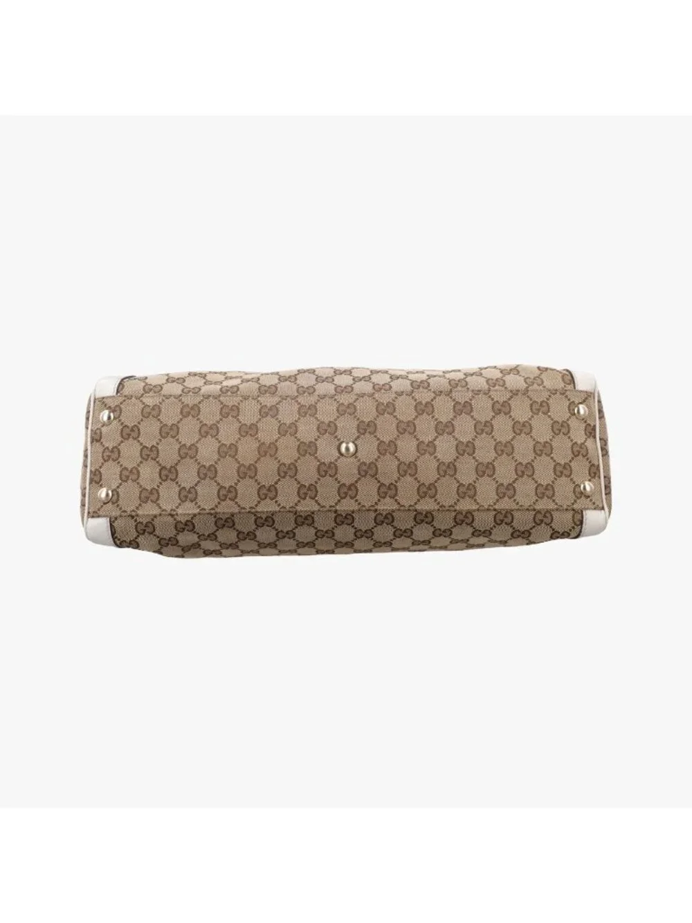 Gucci GG Abbey Brown Canvas Leather Shoulder